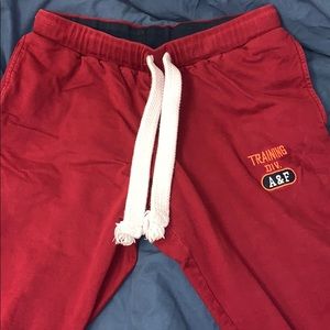 Abercrombie red sweatpants